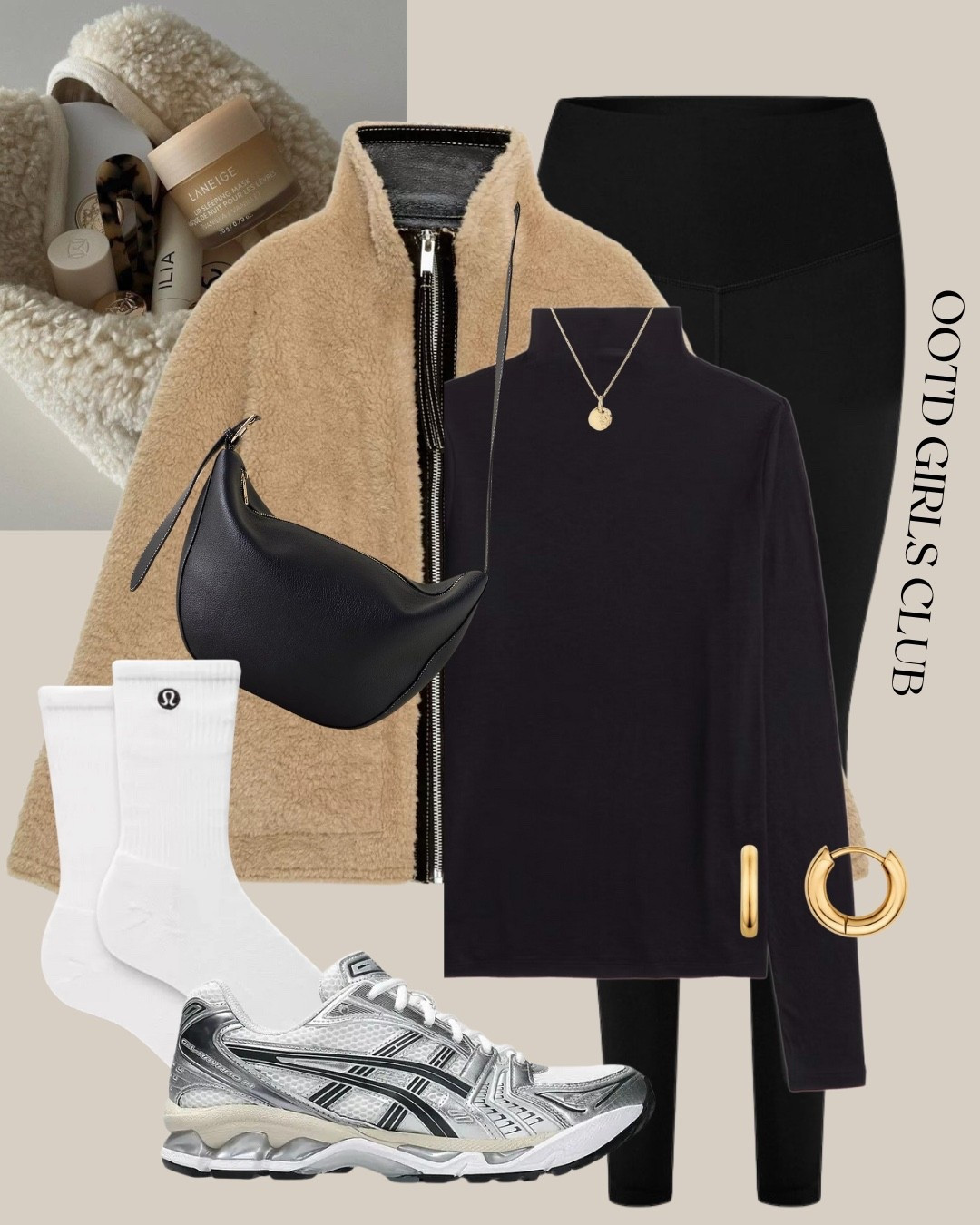 Leggings outfit with the new faux shearling jacket! 

#LTKeurope #LTKwinter #LTKautumn