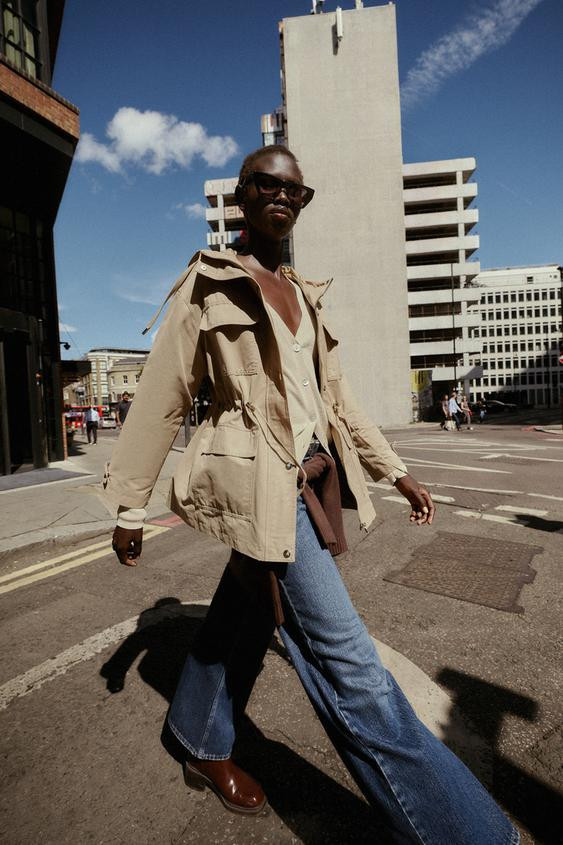 HOODED MULTI-POCKET JACKET | Zara UK