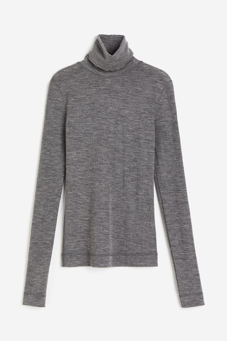 Merino wool polo-neck jumper | H&M (UK, MY, IN, SG, PH, TW, HK)