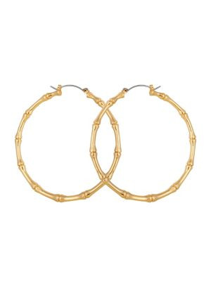 Ear Update Bamboo Hoop Earrings | The Bay