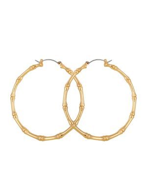 Ear Update Bamboo Hoop Earrings | The Bay