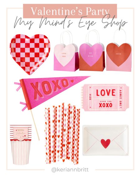 Valentine’s Day Party Supplies and Decor - My Mind’s Eye

Valentine’s Day / Galentine’s Day / Valentine’s party / heart plates / gift bags 

#LTKstyletip #LTKparties #LTKhome