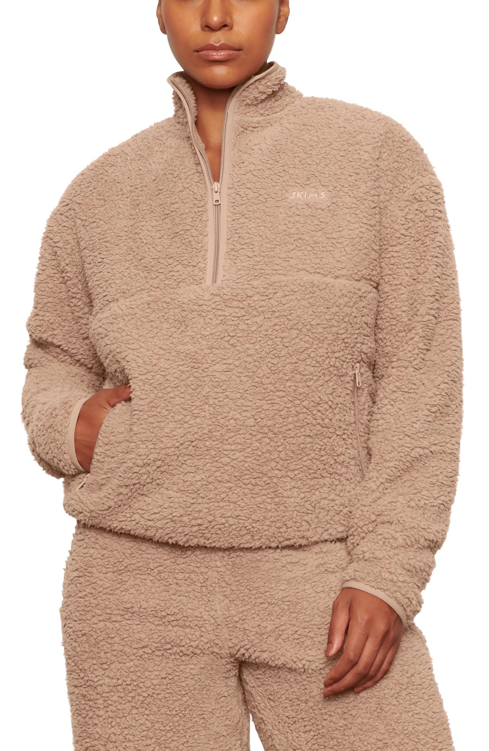 Teddy High Pile Fleece Pullover | Nordstrom