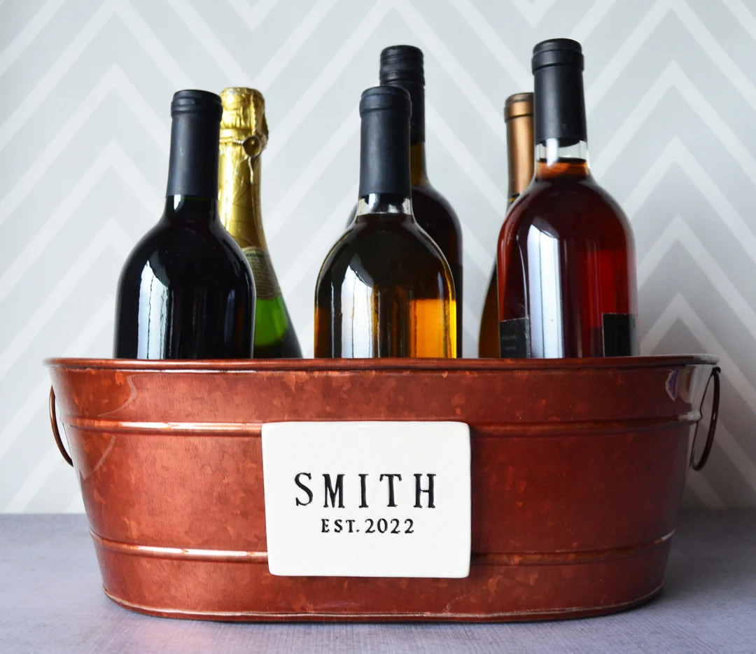 Personalized Copper Wine Bucket Champagne Bucket Anniversary - Etsy | Etsy (US)