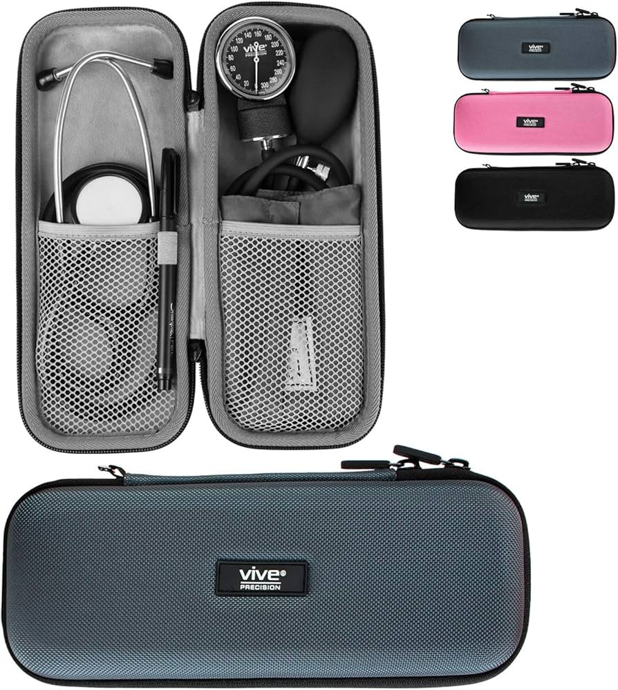 Vive Precision Stethoscope Hard Case - Protective Carry Cover with Handle - Travel Holder for Sph... | Amazon (US)
