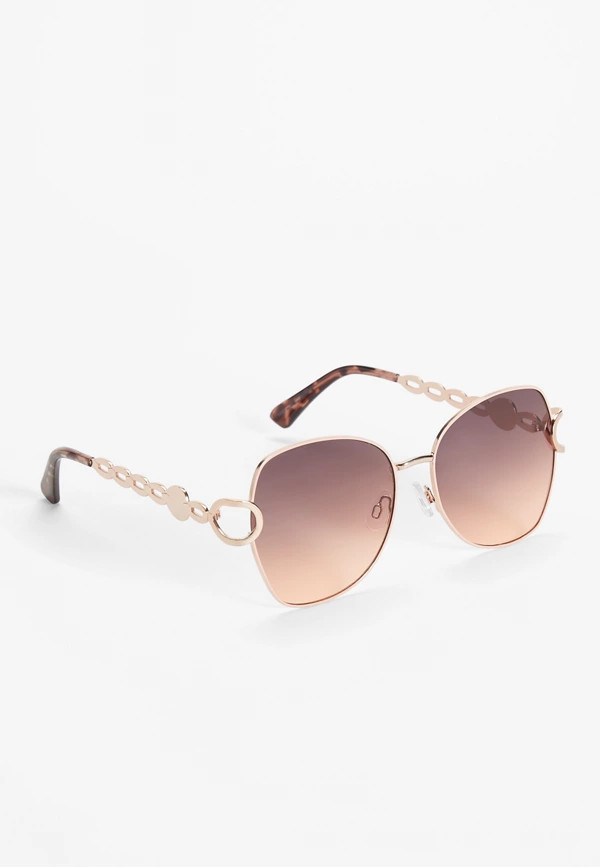 Pink Frame Round Sunglasses | Maurices