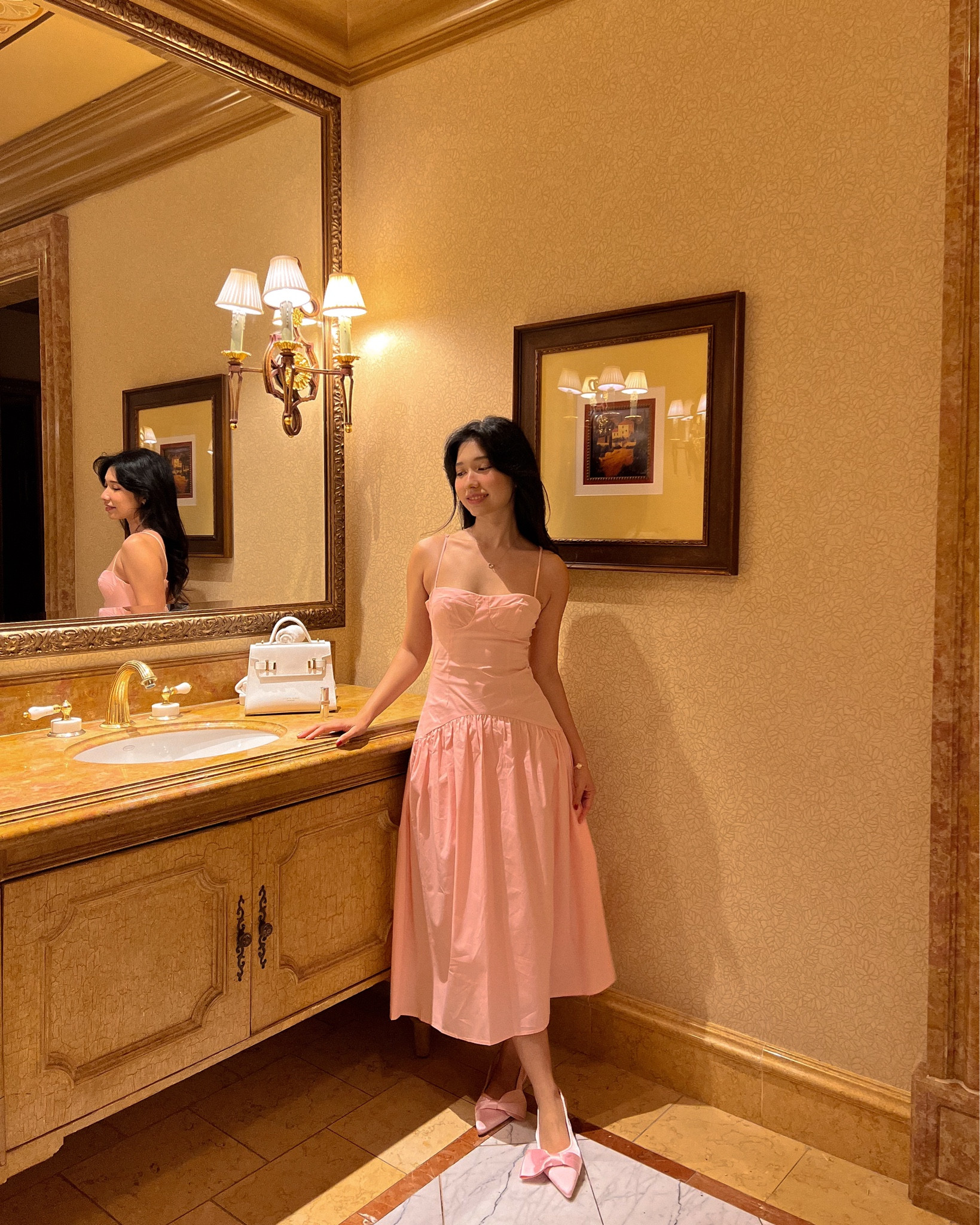 Pink romantic midi dress perfect for valentine’s day! 

#LTKStyleTip #LTKSeasonal #LTKMostLoved