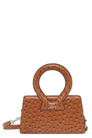 Brown Small Ana Graphic Top Handle Bag | SSENSE