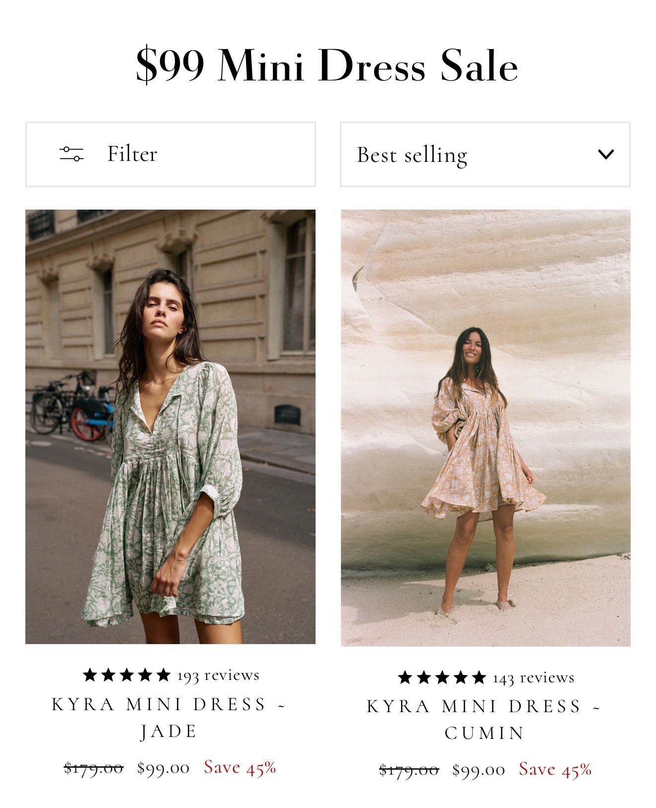 $99 mini dress sale! Such a good deal. I love these flowy dresses 

#LTKSeasonal #LTKFindsUnder100 #LTKBump