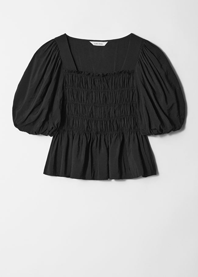 Smocked Puff-Sleeve Blouse | & Other Stories UK