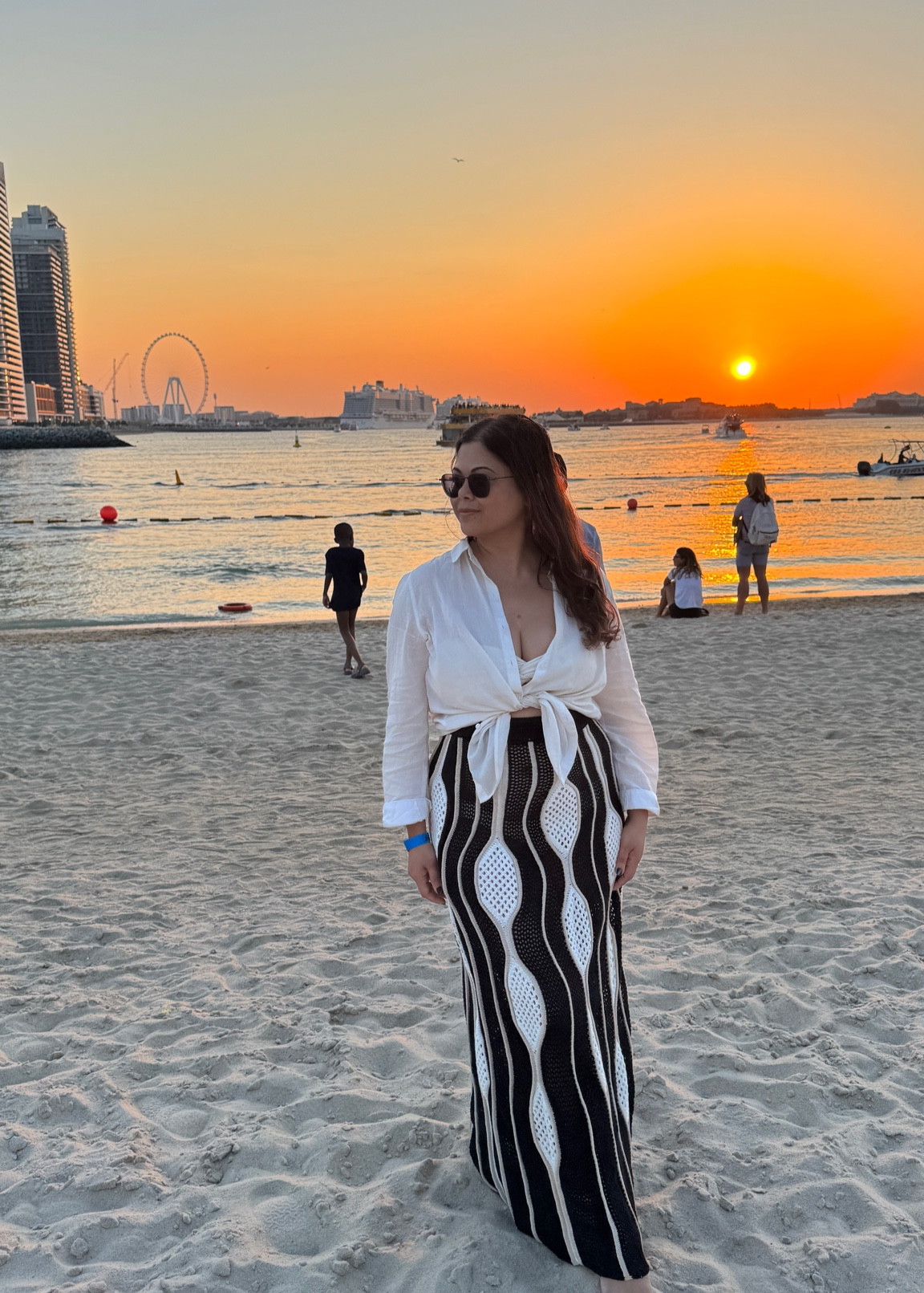 Dubai outfit - white bikini set with a white shirt cover up and a maxi crochet skirt

#LTKuk #LTKswimwear #LTKtravel