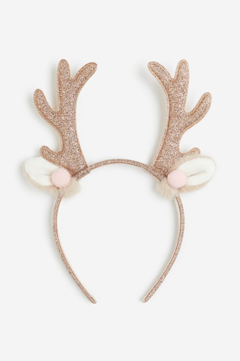 Antler Hairband - Gold-colored/reindeer - Kids | H&M US | H&M (US + CA)