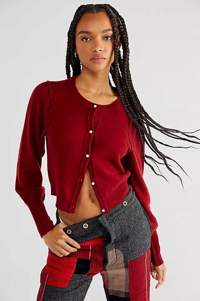Pearl Cashmere Cardi | Free People (Global - UK&FR Excluded)