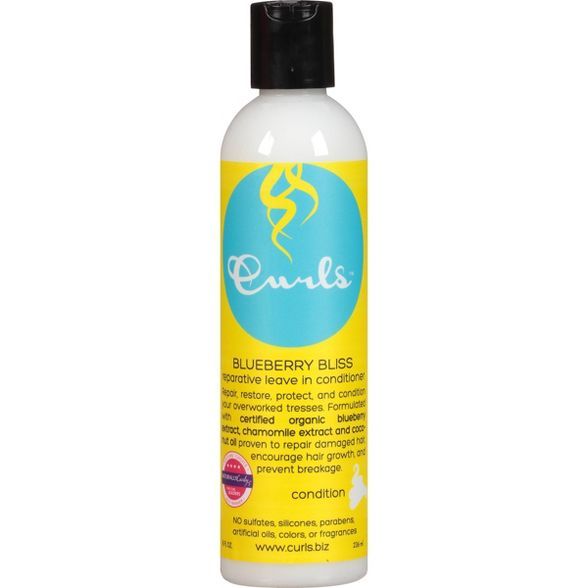 Curls Blueberry Bliss Reparative Leave In Conditioner - 8 fl oz | Target