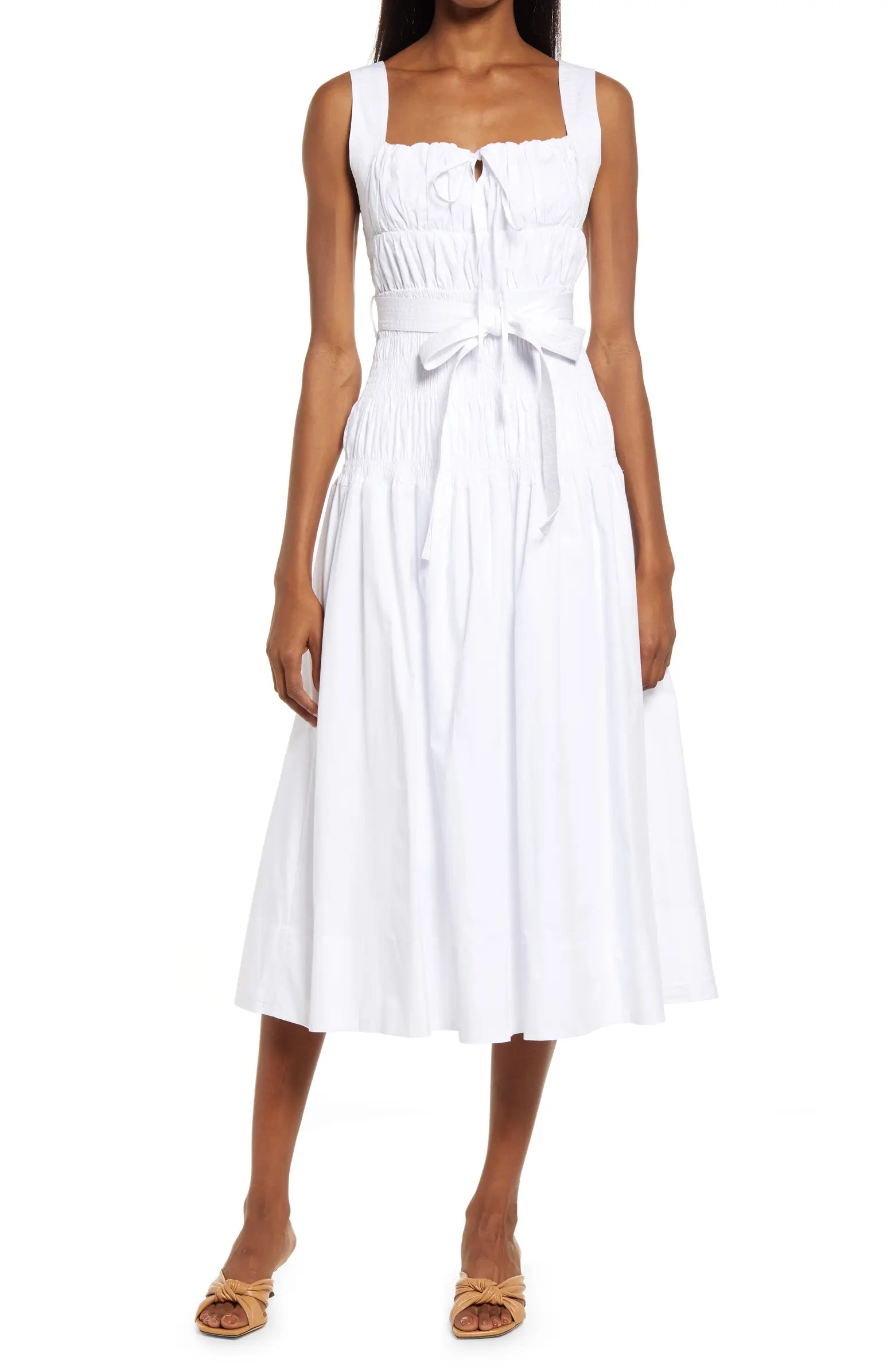 Bow Front Smock Bodice Sundress | Nordstrom