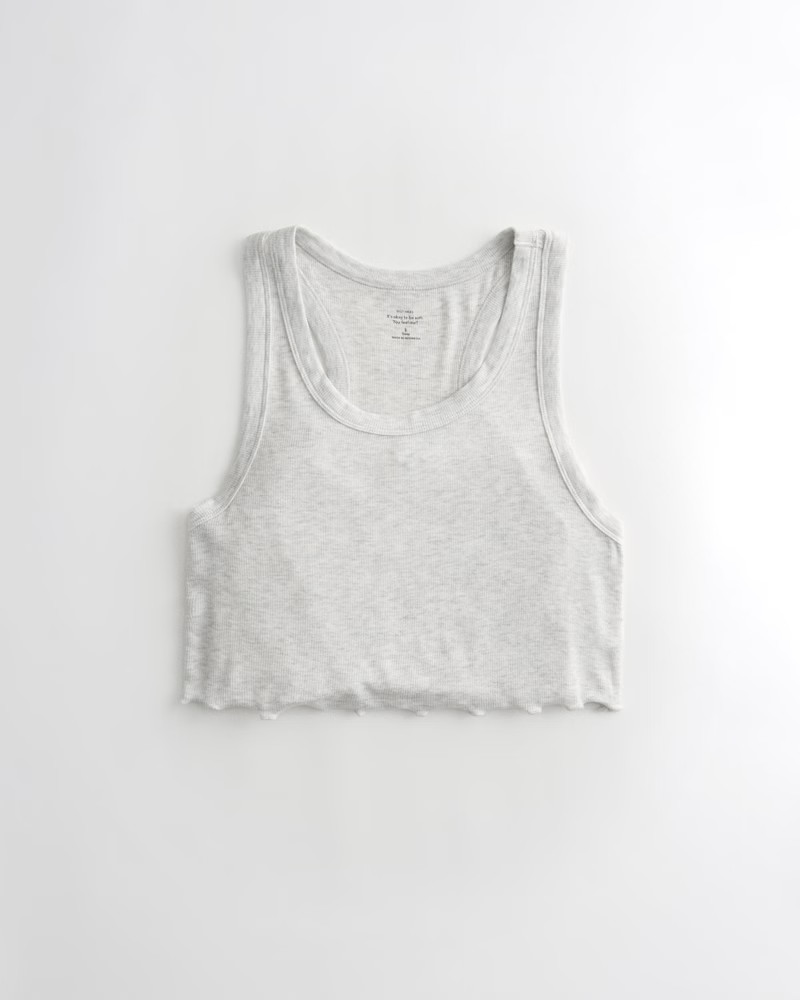 Girls Gilly Hicks Ribbed Crop Tank from Hollister | Hollister (US)