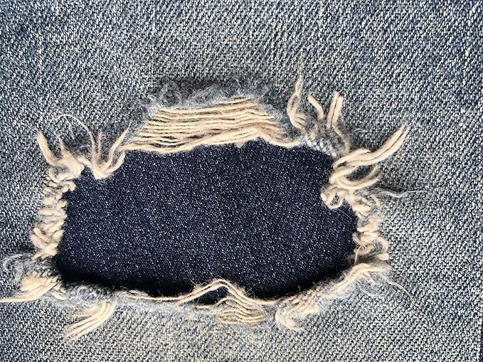 Stretch Jean Repair Patches – Iron-On Dark Blue Denim Patches for Stretch Jeans – Heat & Stea... | Amazon (US)
