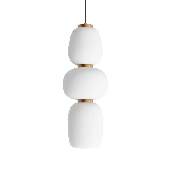 Kace Single Light Glass Dimmable LED Pendant | Wayfair North America