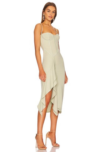 Katie May Doutzen Dress in Sage from Revolve.com | Revolve Clothing (Global)
