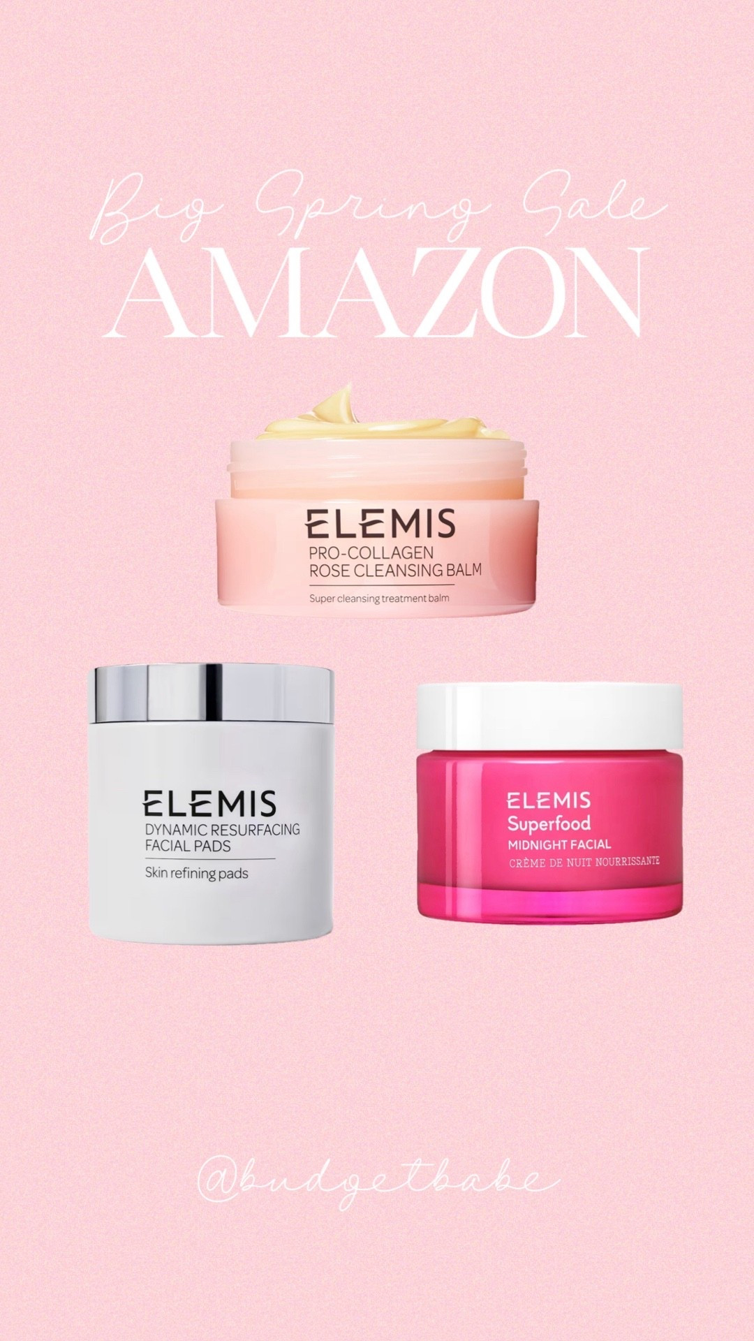 Deal on Elemis skincare during the Amazon Big Spring Sale! Top rated British beauty company, B Corp certified. #amazondeals 