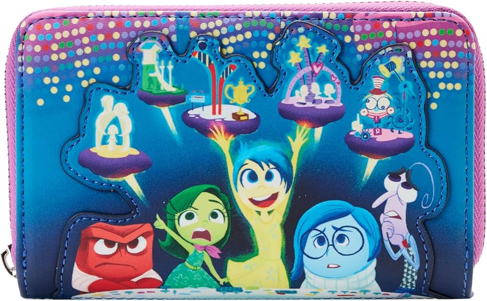 Loungefly DISNEY PIXAR INSIDE OUT CONTROL PANEL ZIP AROUND WALLET | Amazon (US)