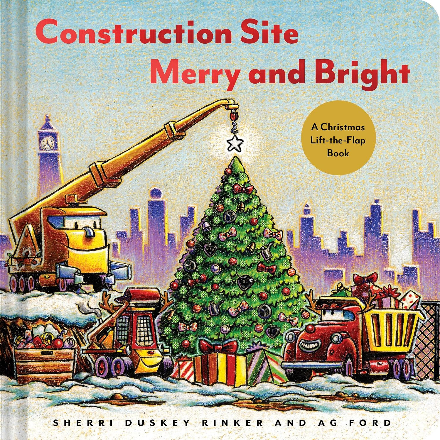 Construction Site: Merry and Bright: A Christmas Lift-the-Flap Book (Goodnight, Goodnight Construction Site) | Amazon (US)