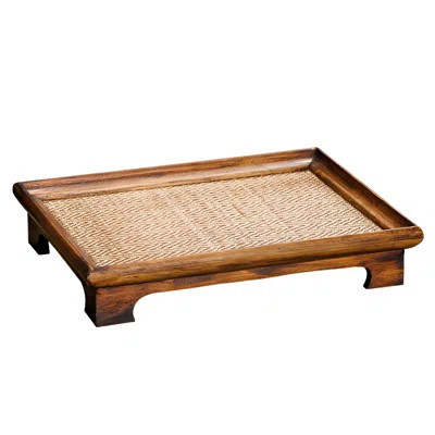 Natural Elegance · Solid Wood Vine Weaving Tray | Chinese Retro Tea Tray | Home Snack Candy Storage Tray | Wayfair North America