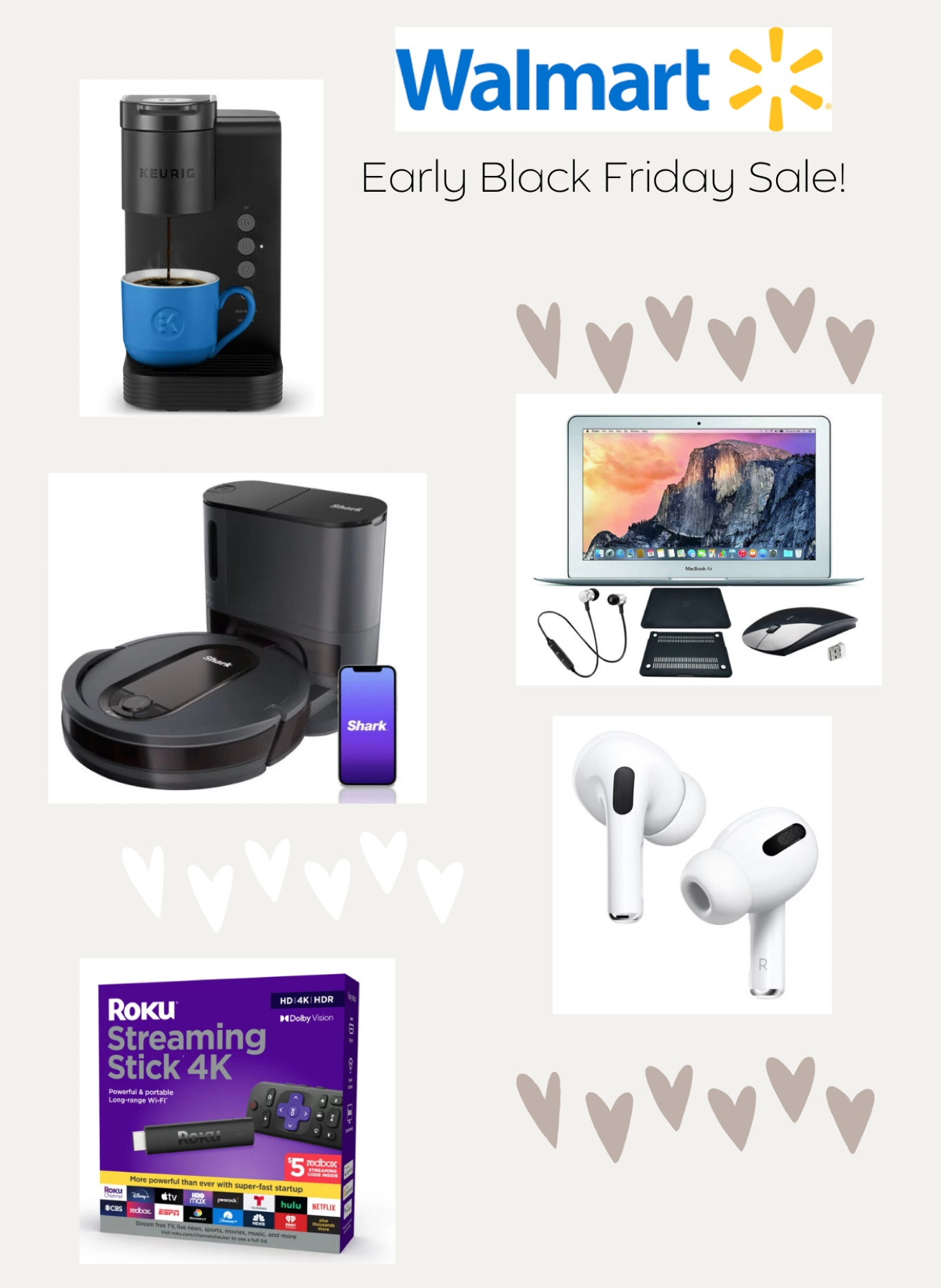 Walmart Black Friday Sale! #keurig #airpodspro #sharkvacuum #roku #macbookair 

#LTKsalealert #LTKHoliday #LTKSeasonal