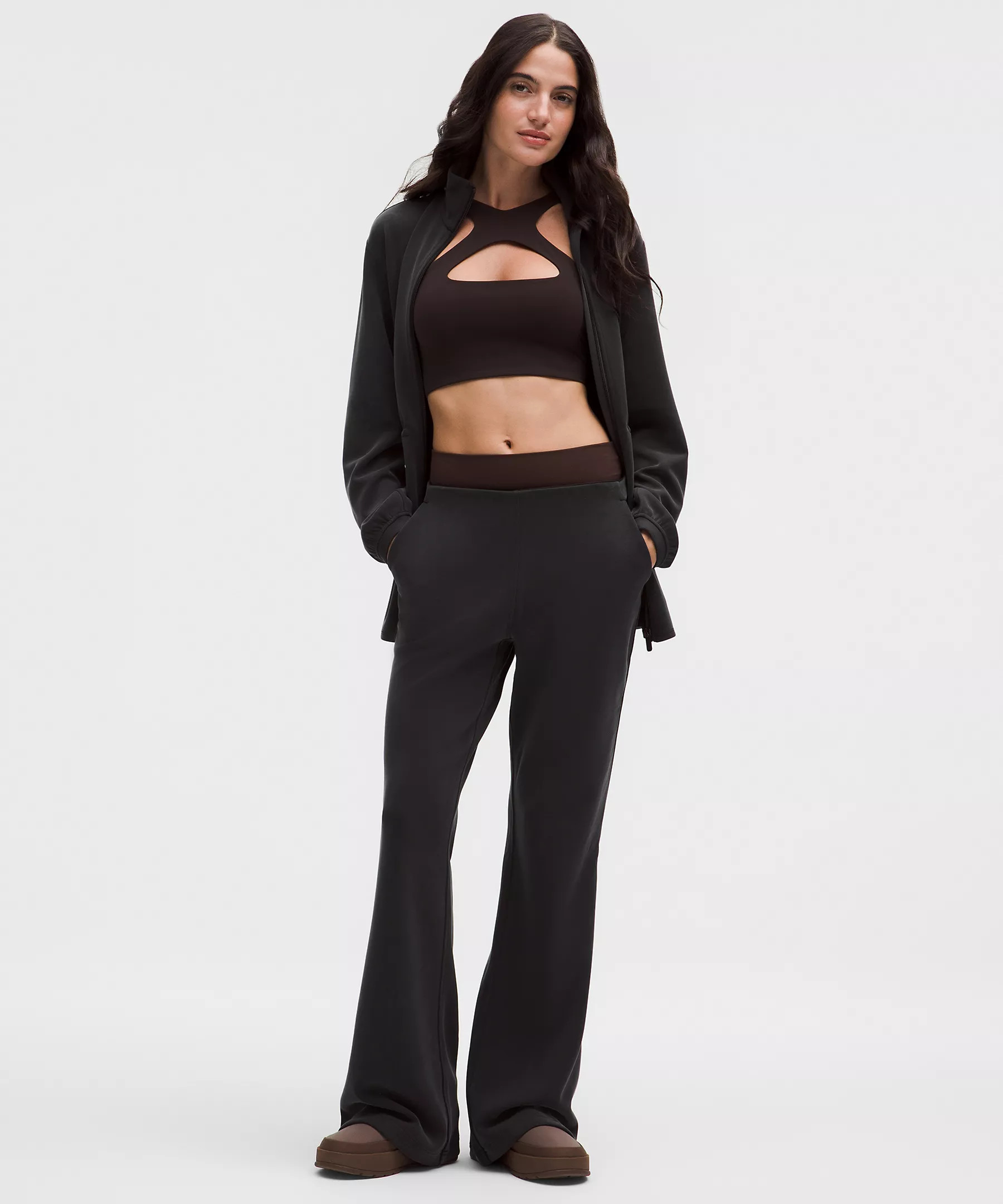 Brushed Softstreme Mid-Rise Flared Pant | Lululemon (US)