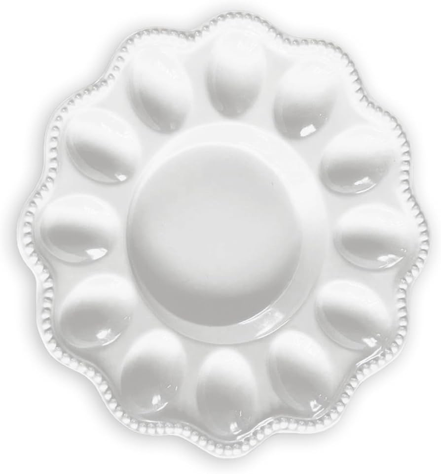 Beatriz Ball VIDA Alegria Deviled Egg Platter (White) | Amazon (US)