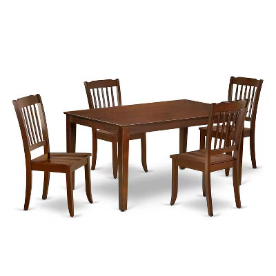 Beach Patio Dining Set 5pc Rectangular Table & Chairs Outdoor Furniture 60 Inch | Target