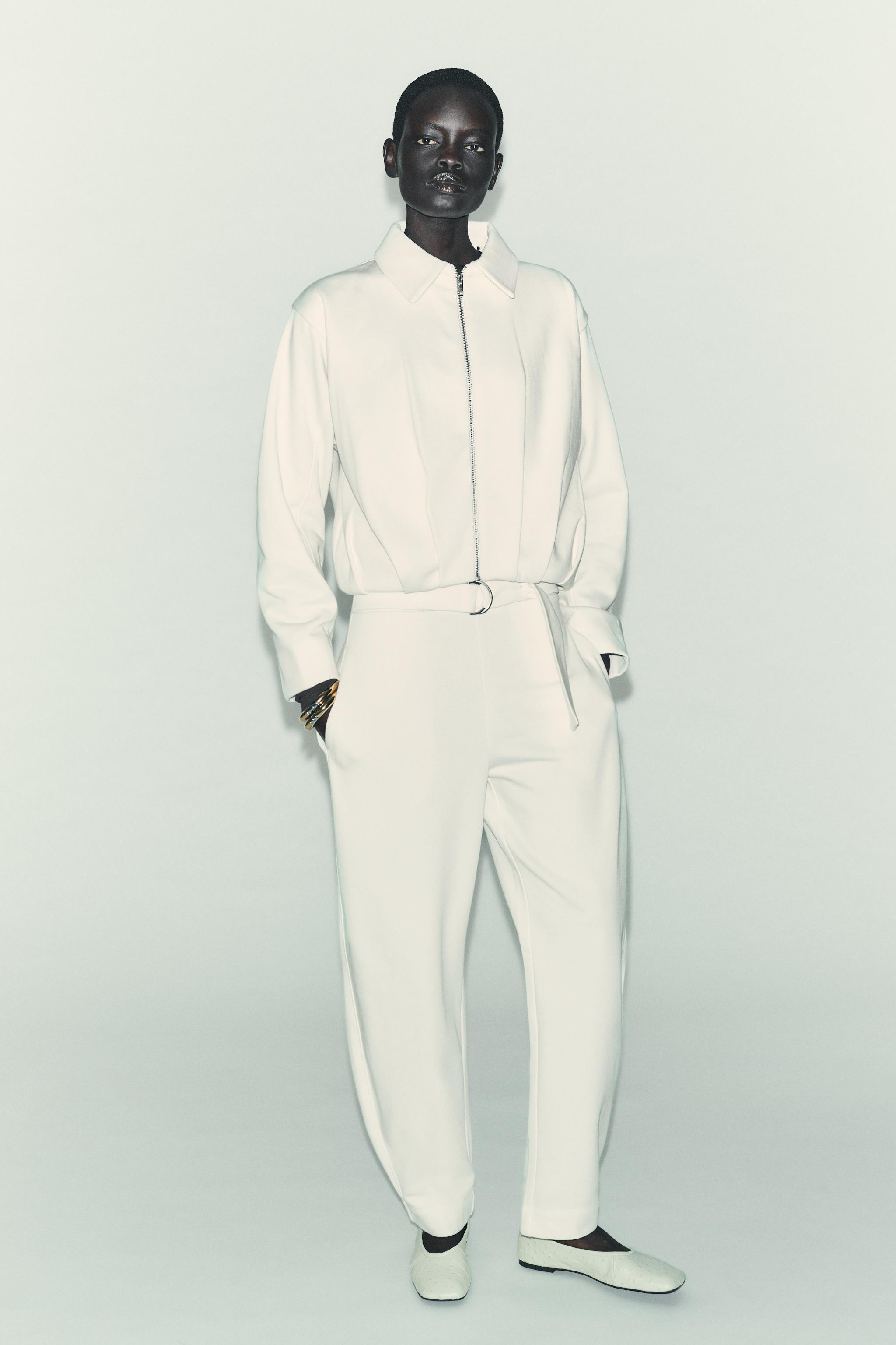 PLUSH TROUSERS WITH BELT | Zara UK