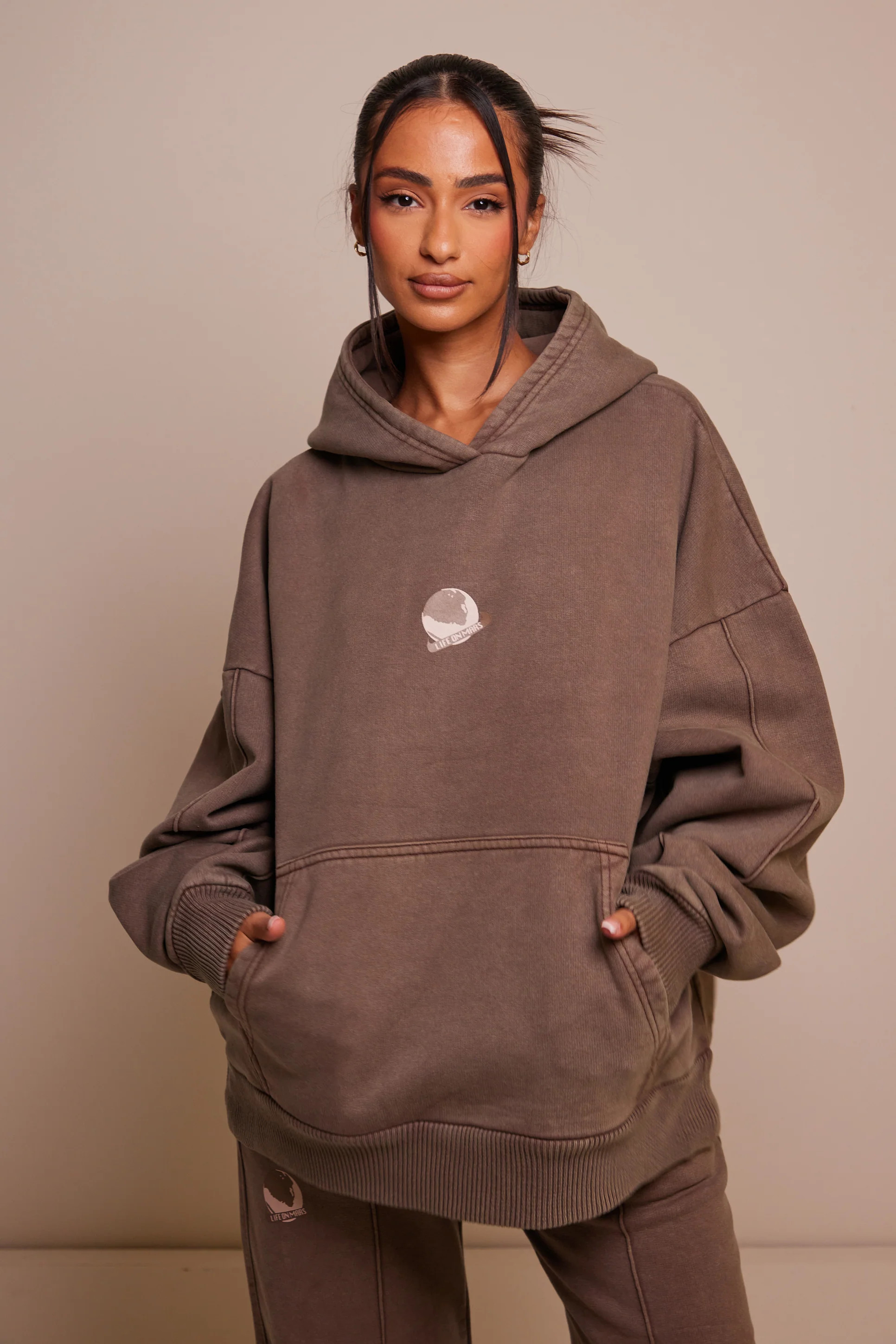 The Planet Hoodie - Chocolate Brown | Mars The Label