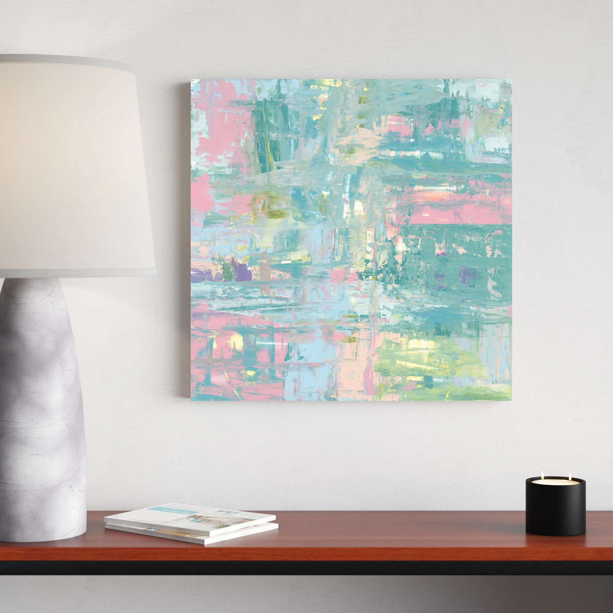 Wade Logan® Islands Abstract II Pastel by Piper Rhue - Painting & Reviews | Wayfair | Wayfair North America