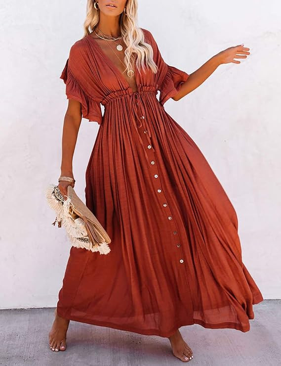 Bsubseach Women Sexy Lace Crochet Open Front Swimsuit Beach Long Kimono Cover Ups | Amazon (US)