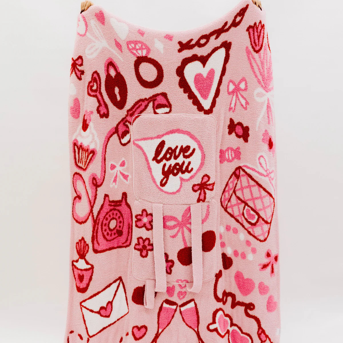 Love You Backpack and Wristlet Quillow (50×60) | Staykation