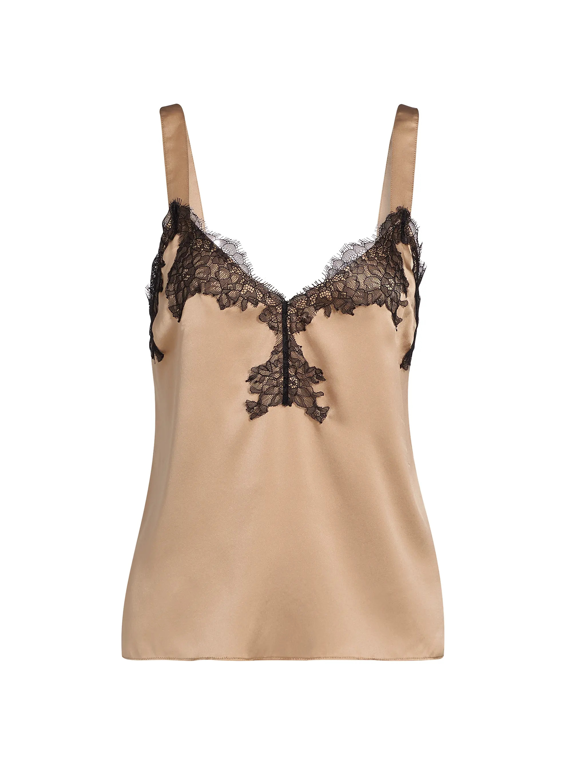 Cami NYCBeatrice Lace-Trim Silk Camisole | Saks Fifth Avenue