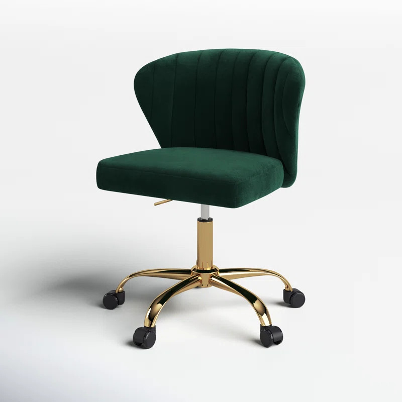 Ilia Ergonomic Vertical Task Chair with Tufted Back and Height-Adjustable | Wayfair North America