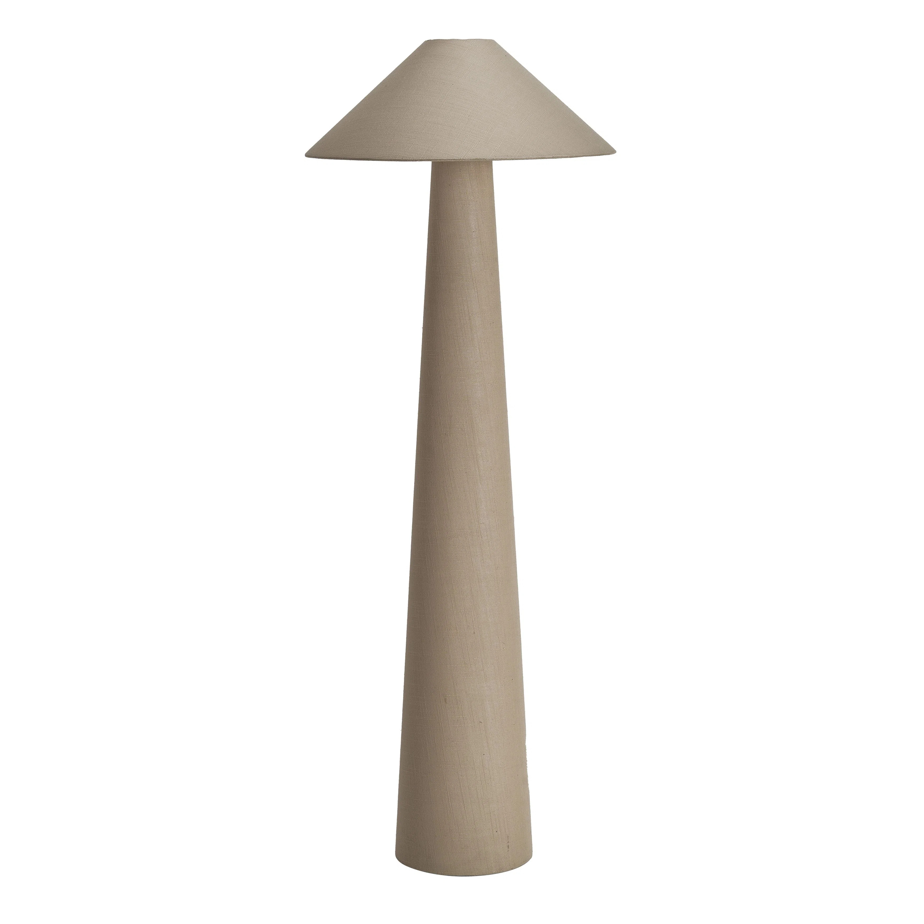 Tall Linen Floor Lamp with Shade and Inline Foot Switch | Wayfair North America