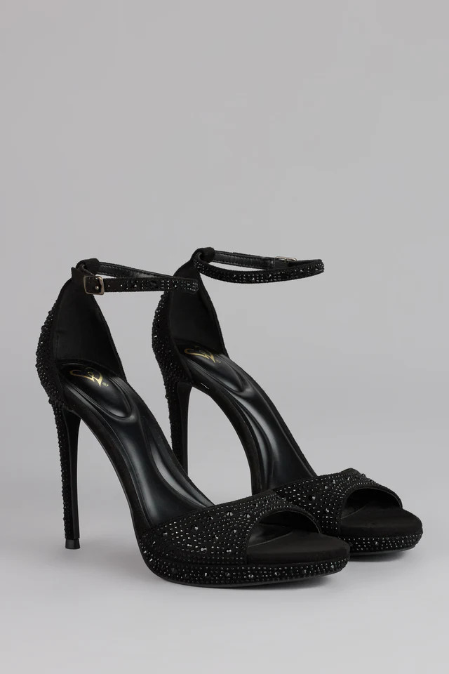 Elevated Intent Rhinestone Stiletto Heels | Windsor Stores