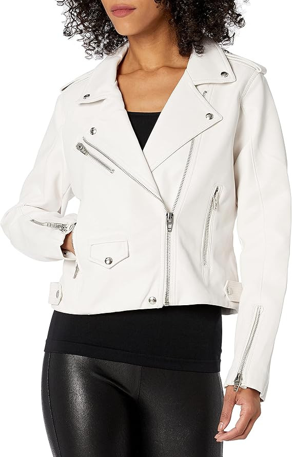 [BLANKNYC] womens Luxury Clothing Vegan Leather Moto Jacket, Comfortable & Casual Coat | Amazon (US)