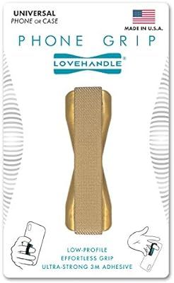 LOVEHANDLE Universal Grip for Most Smartphones, Mini Tablets and Cases - Metallic Gold Colored El... | Amazon (US)