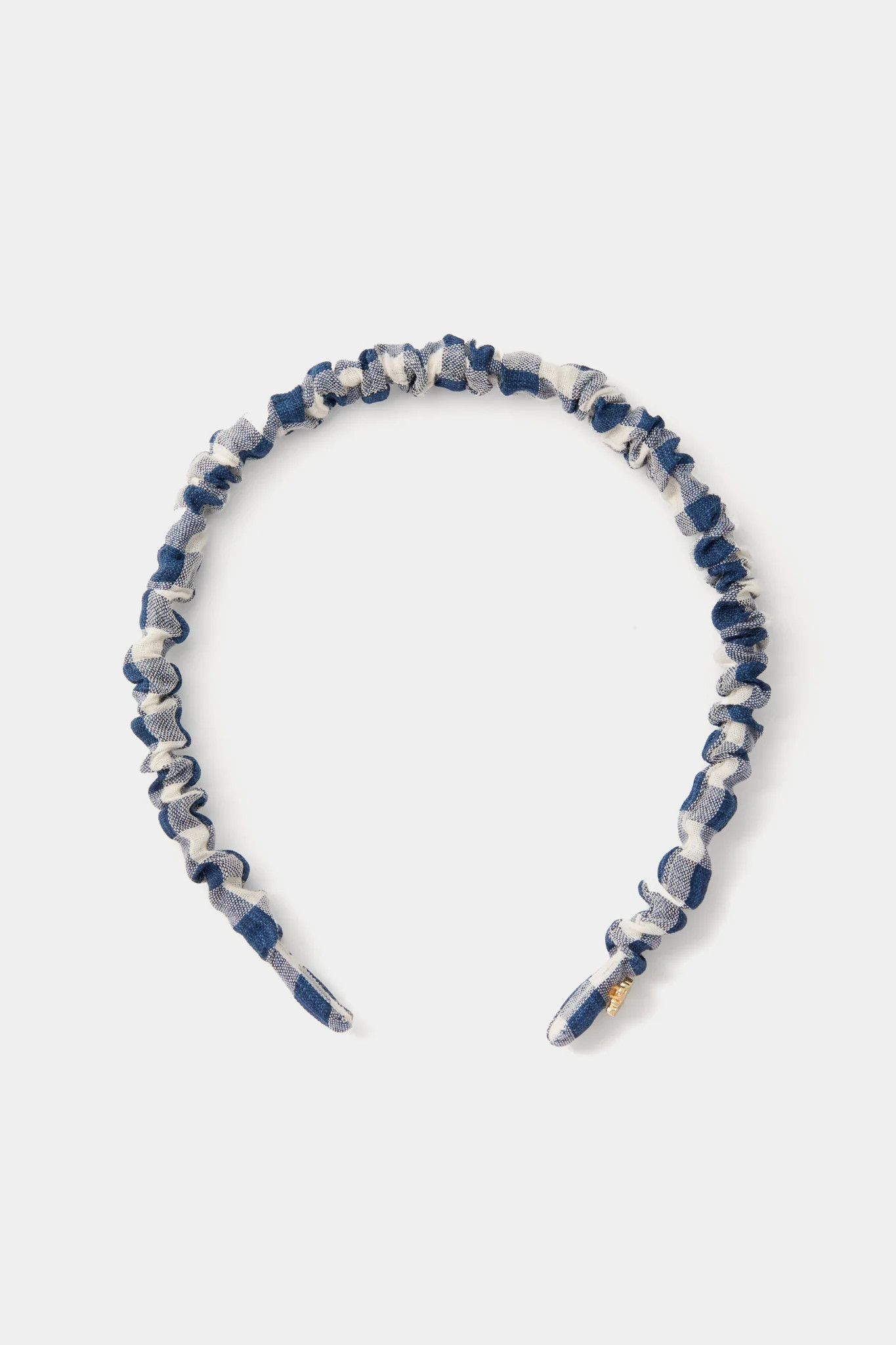 Navy Jessie Gingham Headband | Tuckernuck (US)