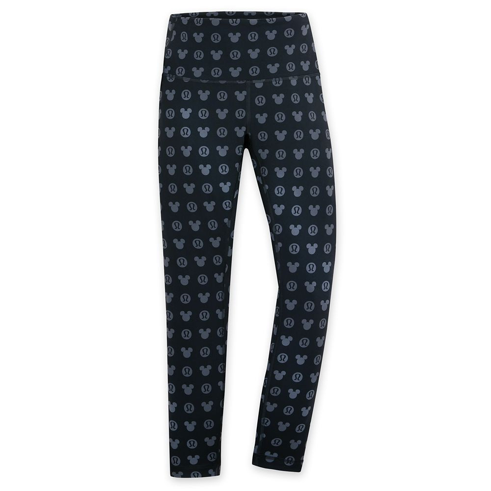 Mickey Mouse Icon Wunder Train High-Rise Tight for Women by lululemon – Black and Gray | Disney Store