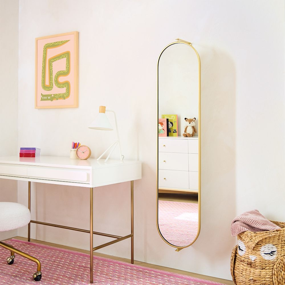 Swivel Mirror w/ Pinboard (13.25"W x 56"H) | West Elm (US)