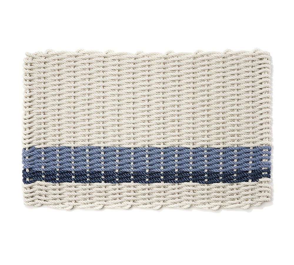 The Rope Co. Coastal Striped Handwoven Doormat | Pottery Barn (US)