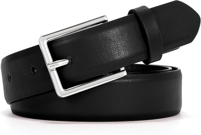 VONMELLI Women's Belt for Jean Dress, Leather Belt for Women Fashion Ladies Belt with Rectangle G... | Amazon (US)