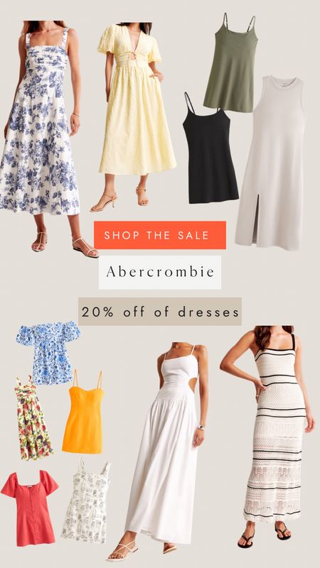 Abercrombie has 20 % off of dresses and 15% off almost everything else! So many cute dresses. I went through and picked out some of the ones I love and will be trying myself! 

#LTKSaleAlert #LTKWedding #LTKStyleTip
