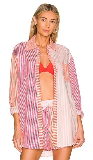 The Oxford Tunic in Sorbet Stripe | Revolve Clothing (Global)