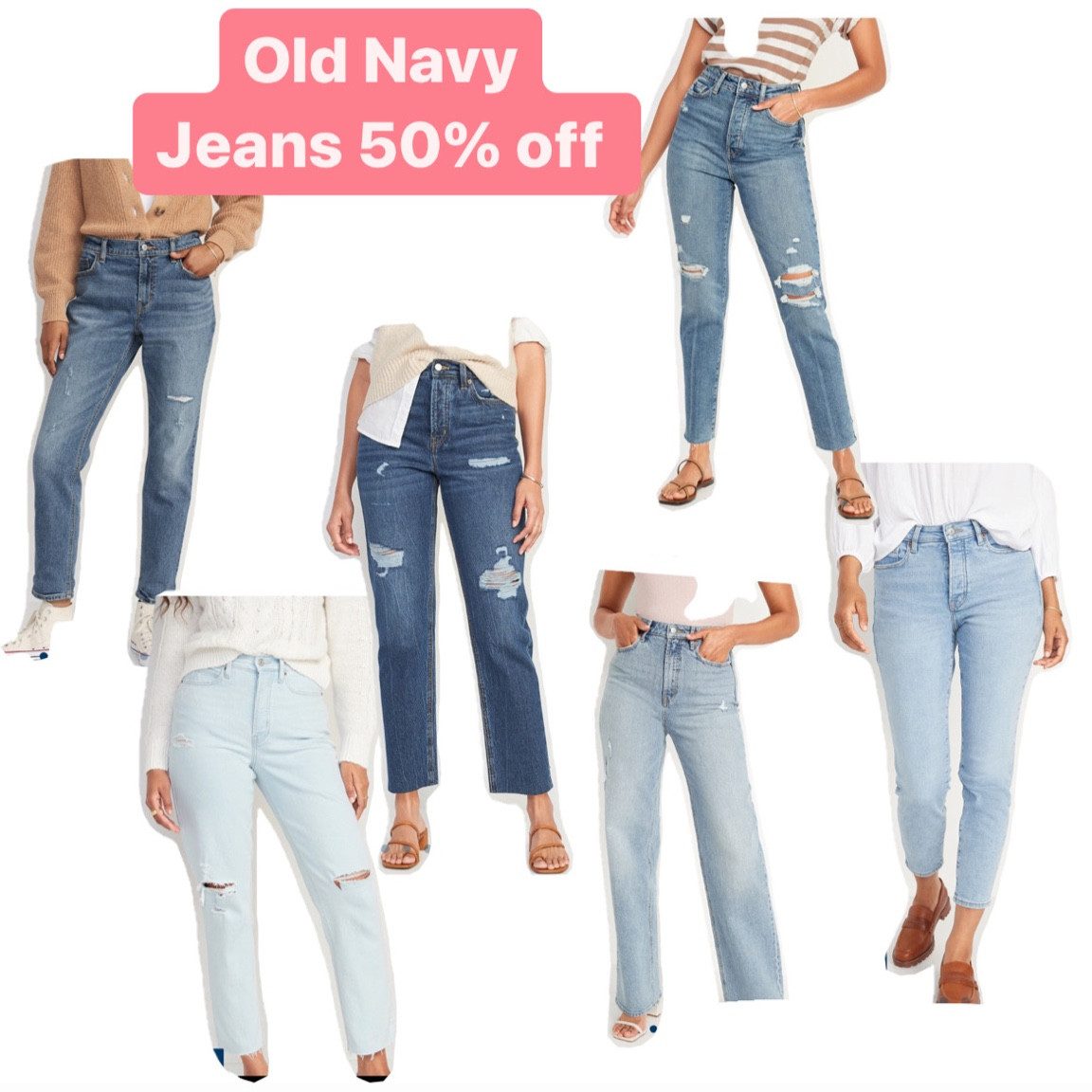 Old navy jeans 50% off today! #oldnavy #jeans #denim 

#LTKunder50 #LTKsalealert #LTKstyletip